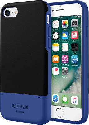 Credit Card Case for iPhone 7 - Fulton Black/Blue