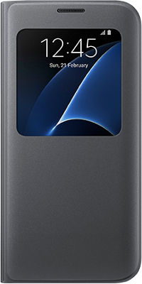 S View Cover for Samsung Galaxy S7 edge - Black