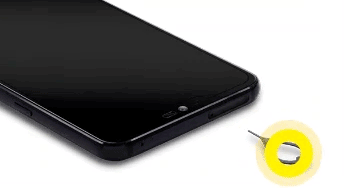 Insert SIM card animation