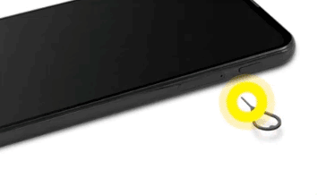 Insert SIM card animation