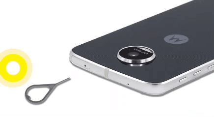 Insert SIM card animation