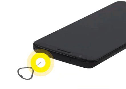 Insert SIM card animation