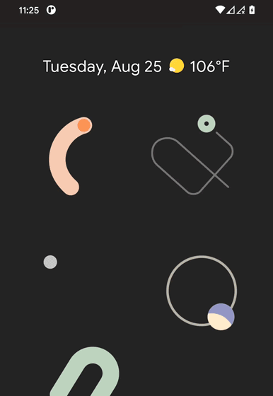 Swipe down status bar