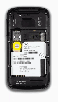 insert SIM card