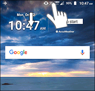 Swipe Down Status Bar
