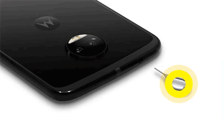 Remove SIM card animation