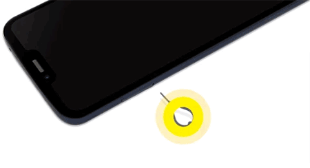 Remove SIM card animation