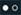 Solid white circle next to outlined circle