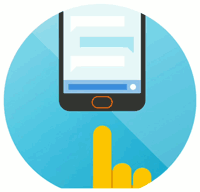 Moto touch nav home action