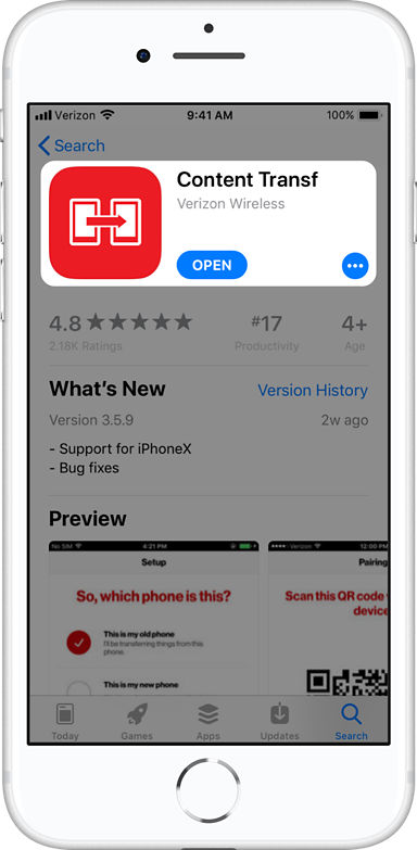 Verizon Content Transfer app guide | Verizon Wireless