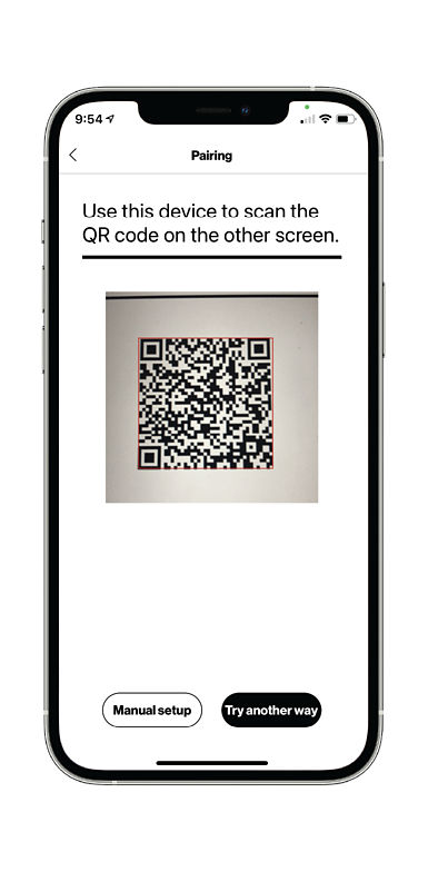 Scan the QR code--old phone