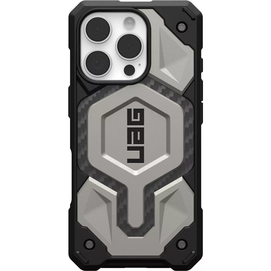 UAG Monarch Pro Case with MagSafe for iPhone 16 Pro - Titanium | Verizon