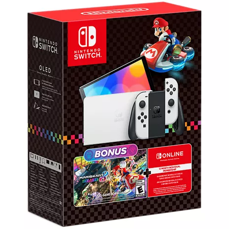 Nintendo Switch OLED Mario Kart 8 Deluxe Bundle