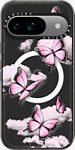 Estuche de impacto con MagSafe para Pixel 9/Pixel 9 Pro- Pink Butterfly​​ 