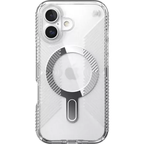 Speck Funda Presidio Perfect Clear Grip con MagSafe para el iPhone 16