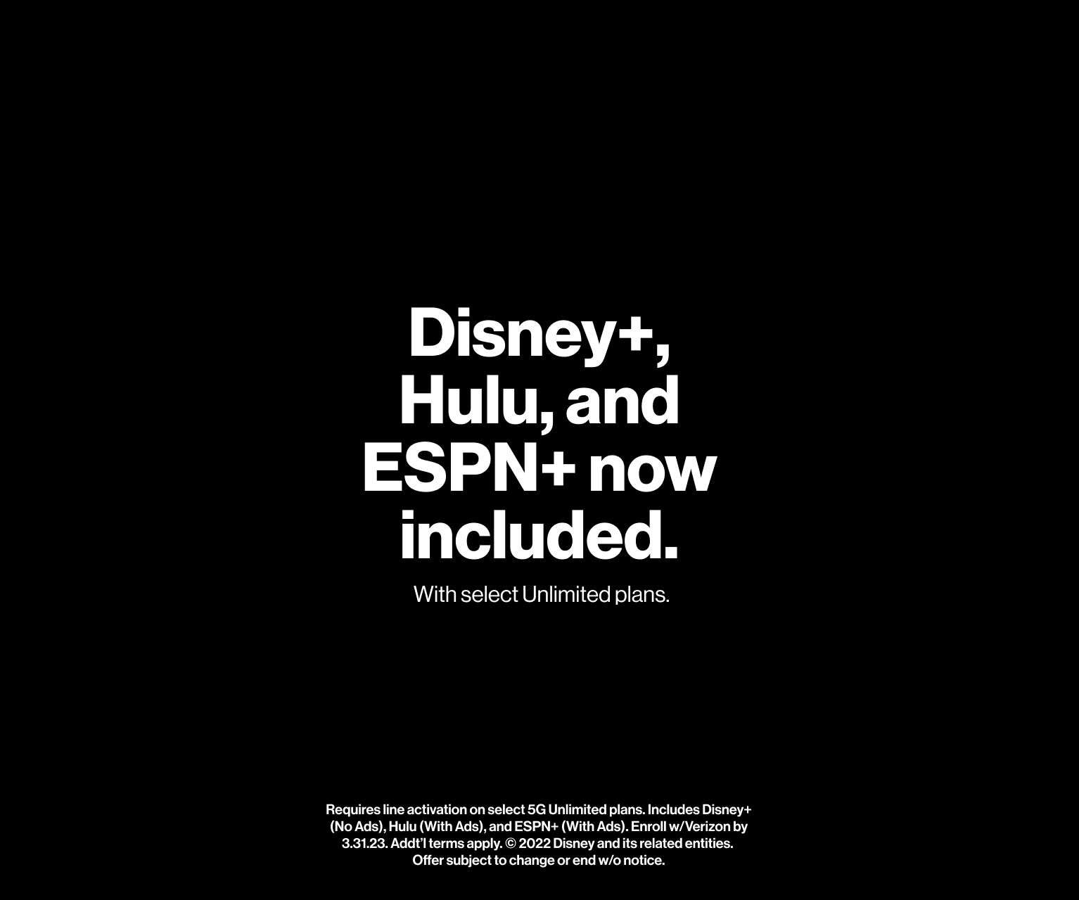 The Disney Bundle: On Us | Verizon Unlimited