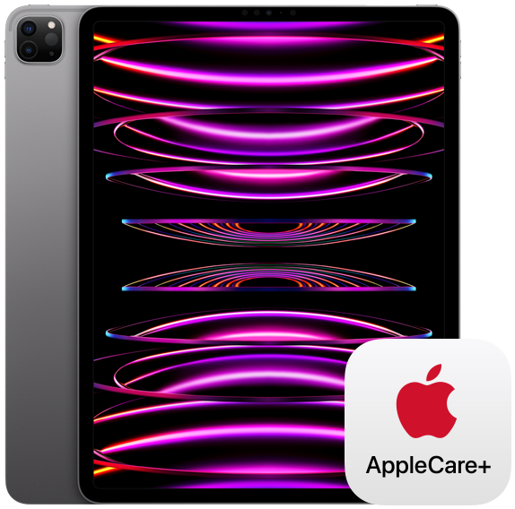 iPad Pro and AppleCare+ logo.
