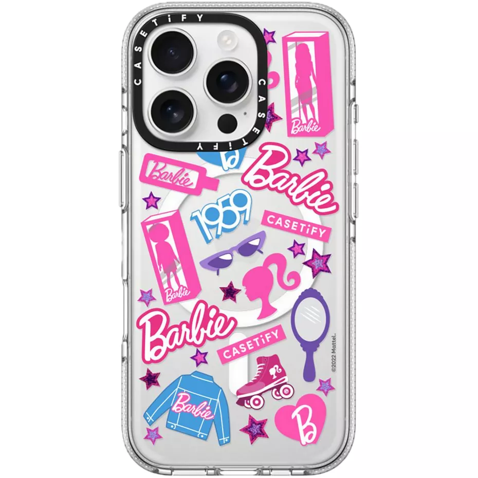 Casetify Clear Case with MagSafe for iPhone 16 Pro - Barbie Stickermania | Verizon