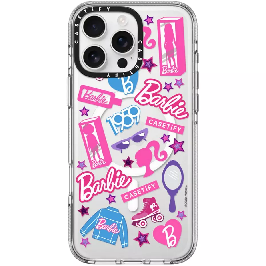 Casetify Clear Case with MagSafe for iPhone 16 Pro Max - Barbie Stickermania | Verizon