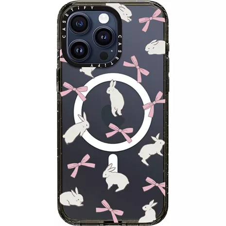 CASETiFY Funda Impact con MagSafe para el iPhone 15 Pro Max - Rabbit Ribbon