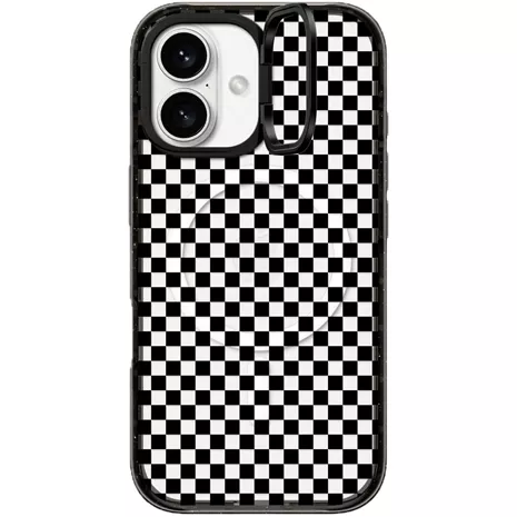 CASETiFY Impact Ring Stand Case with MagSafe for iPhone 16 - Checker