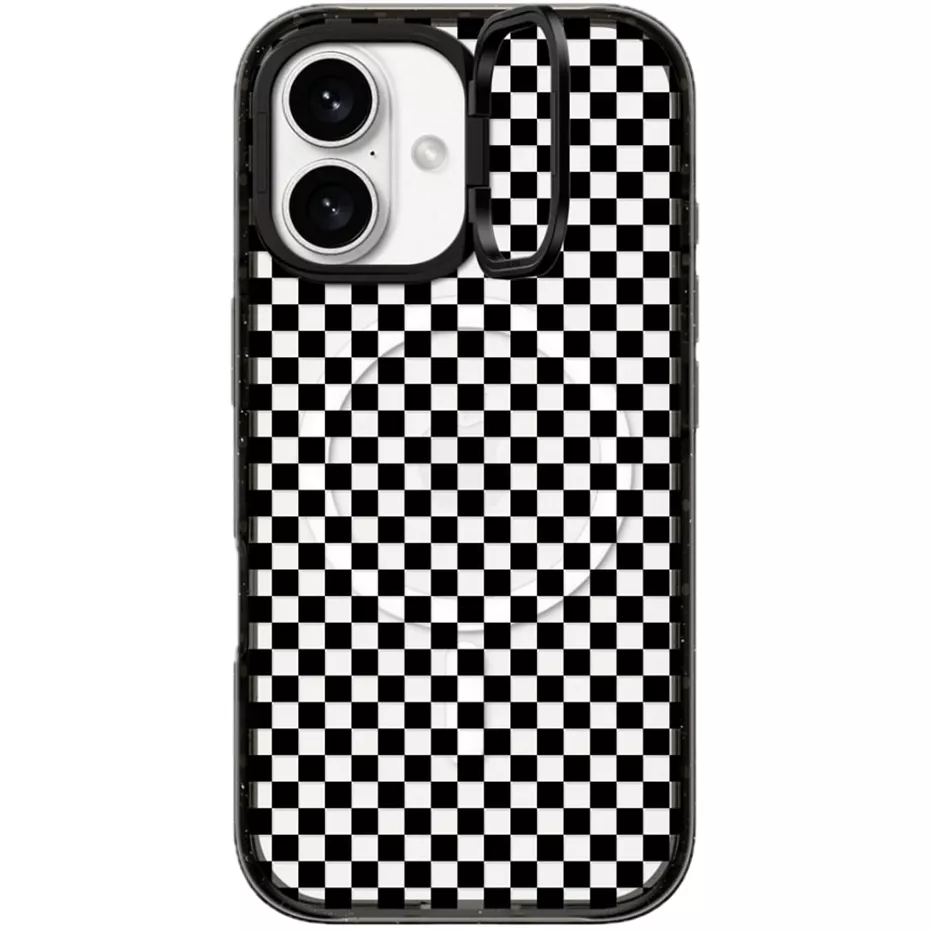 Casetify Impact Ring Stand Case with MagSafe for iPhone 16 - Checker | Verizon