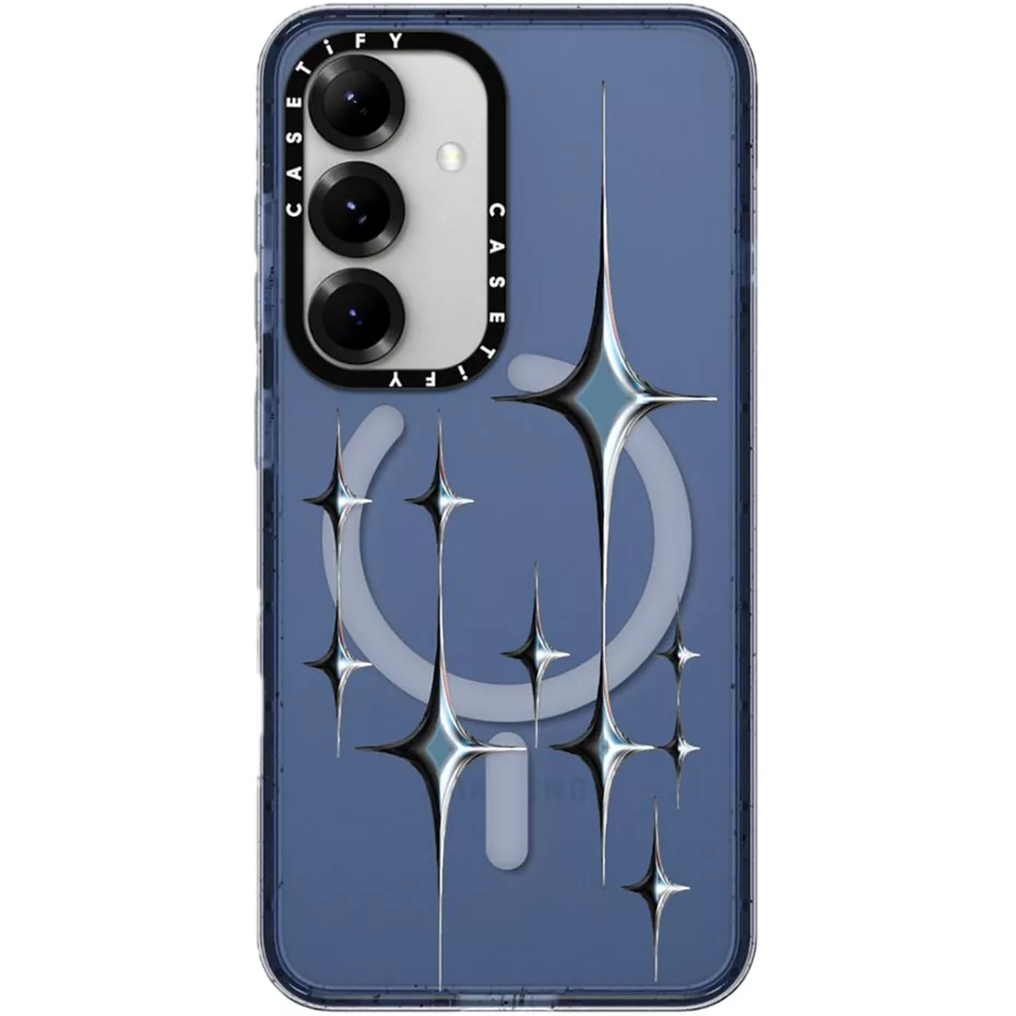Casetify Impact Case with Magnet for Galaxy S25 - Chrome Sparkles | Verizon