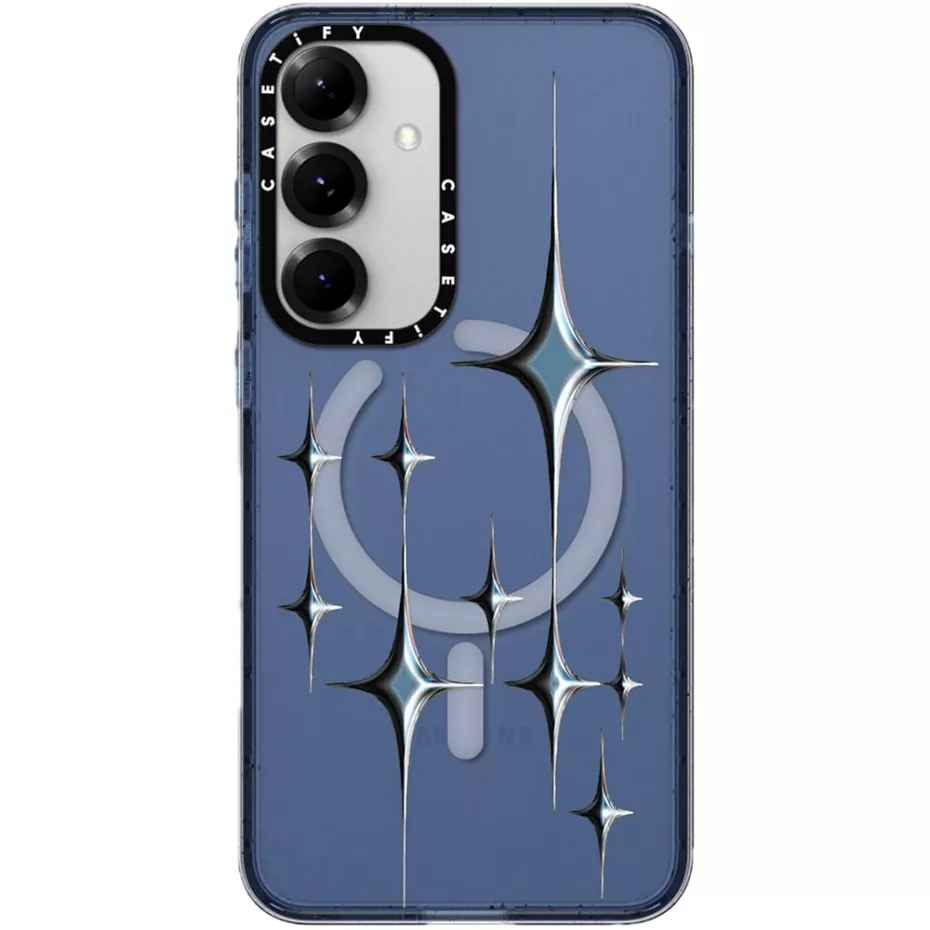 Casetify Impact Case with Magnet for Galaxy S25+ - Chrome Sparkles | Verizon
