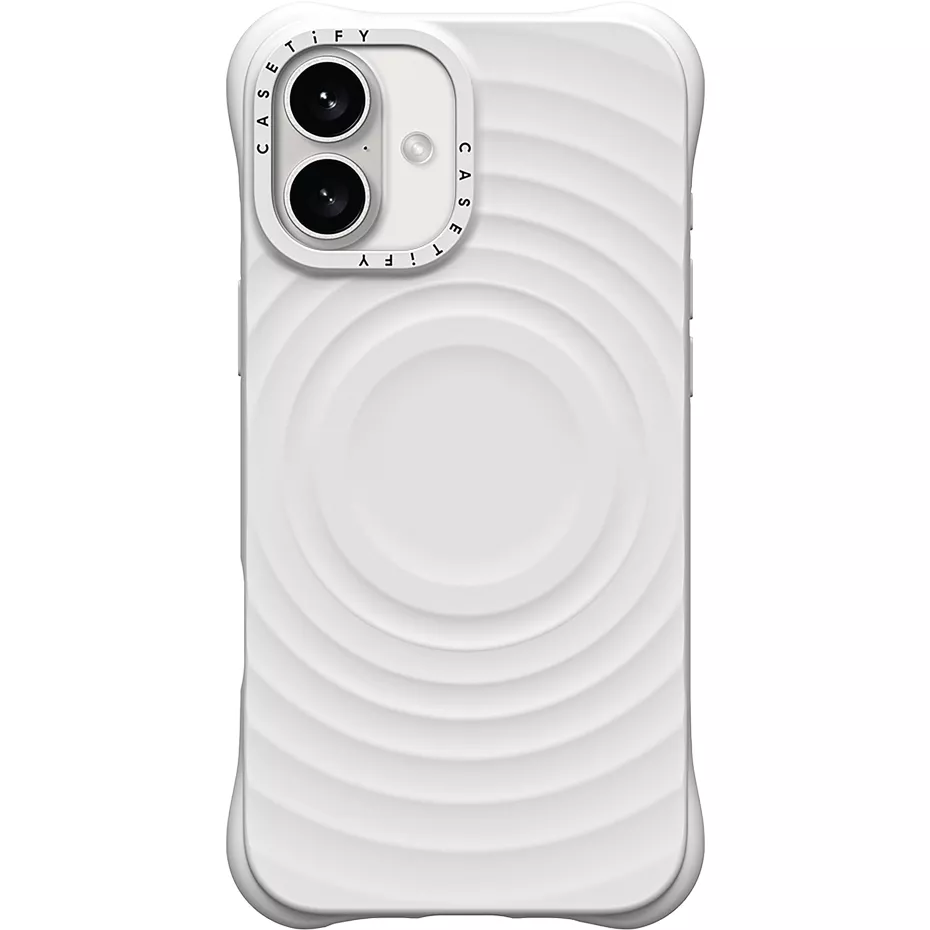 Casetify Ripple Case with MagSafe for iPhone 16 Plus - White | Verizon