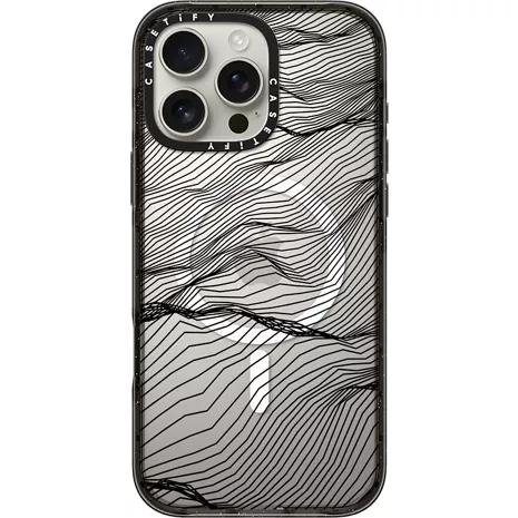 CASETiFY Funda Impact con MagSafe para el iPhone 16 Pro Max - Topography