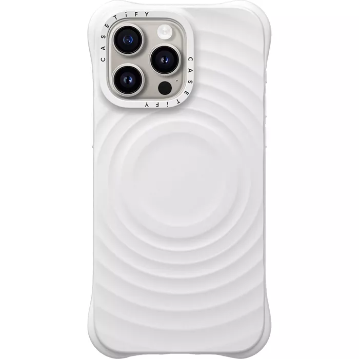 CASETiFY Ripple Case with MagSafe for iPhone 15 Pro Max - White | Verizon