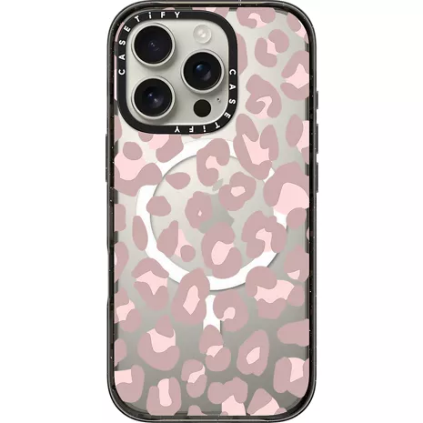 CASETiFY Impact Case with MagSafe for iPhone 16 Pro - Pink Leopard