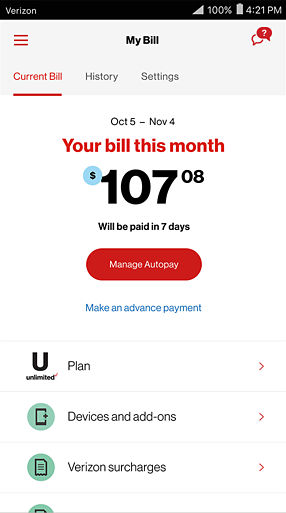 The New My Verizon App | Verizon Wireless