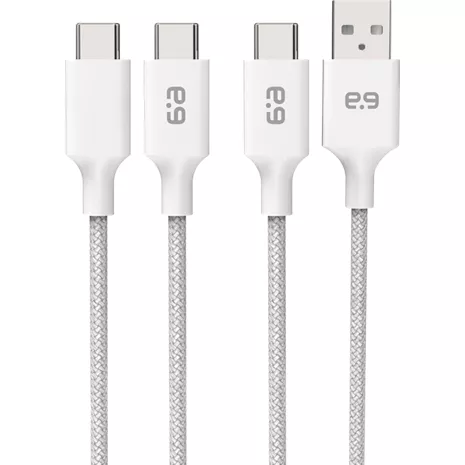PureGear 2-Pack 6FT Braided Cables - USB-C to USB-C / USB-C to USB-A