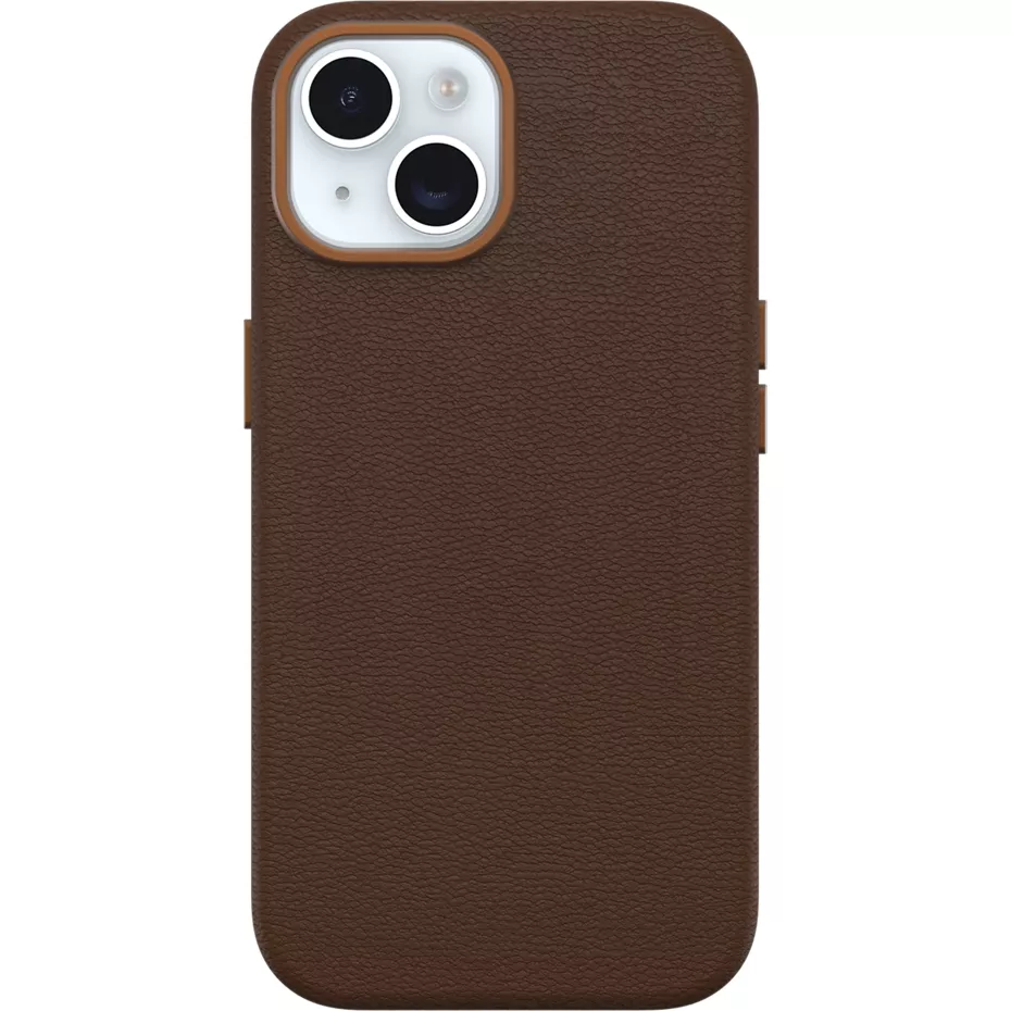 OtterBox Symmetry Series Cactus Leather Case with MagSafe for iPhone 15 - Brown | Verizon