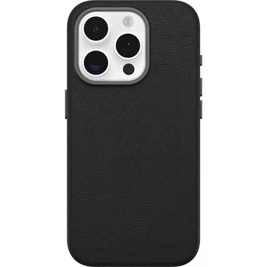 OtterBox Symmetry Series Cactus Leather Case with MagSafe for iPhone 15 Pro - Black | Verizon