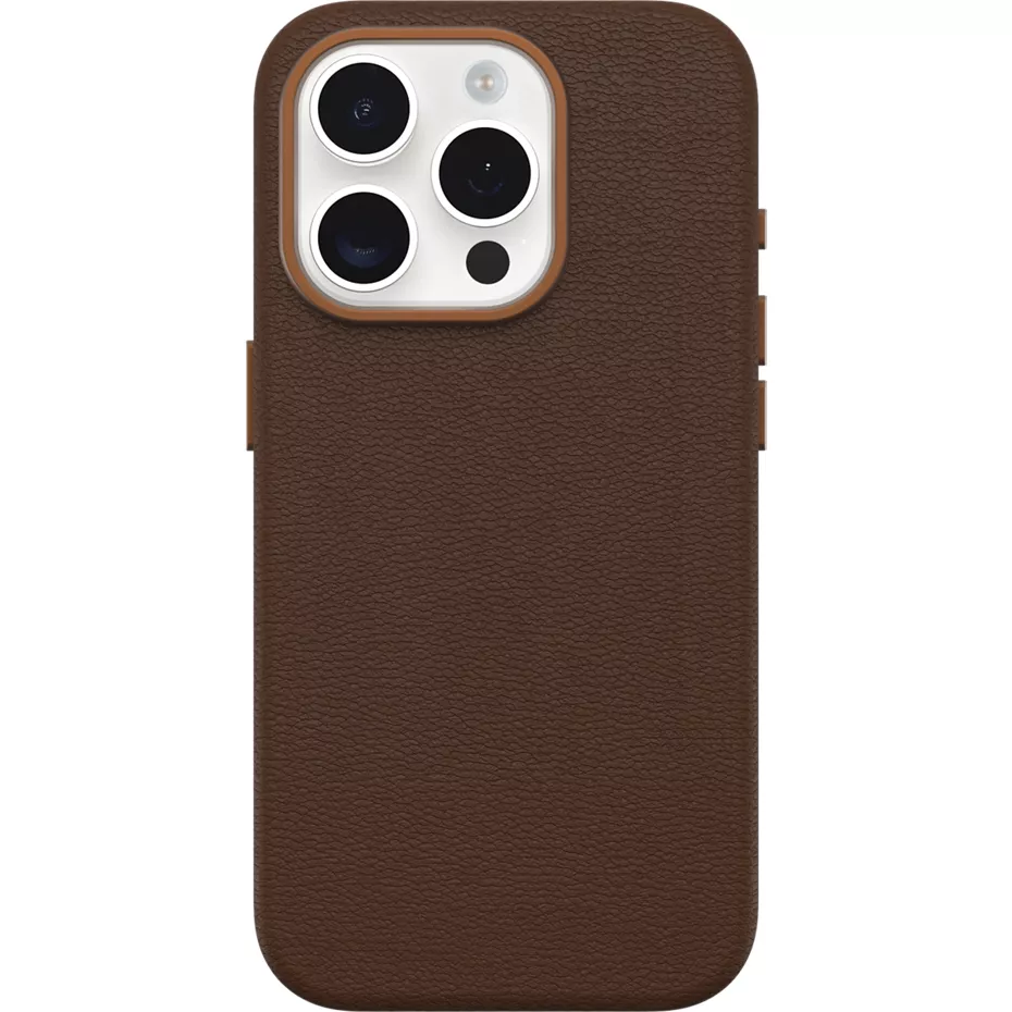 OtterBox Symmetry Series Cactus Leather Case with MagSafe for iPhone 15 Pro - Brown | Verizon