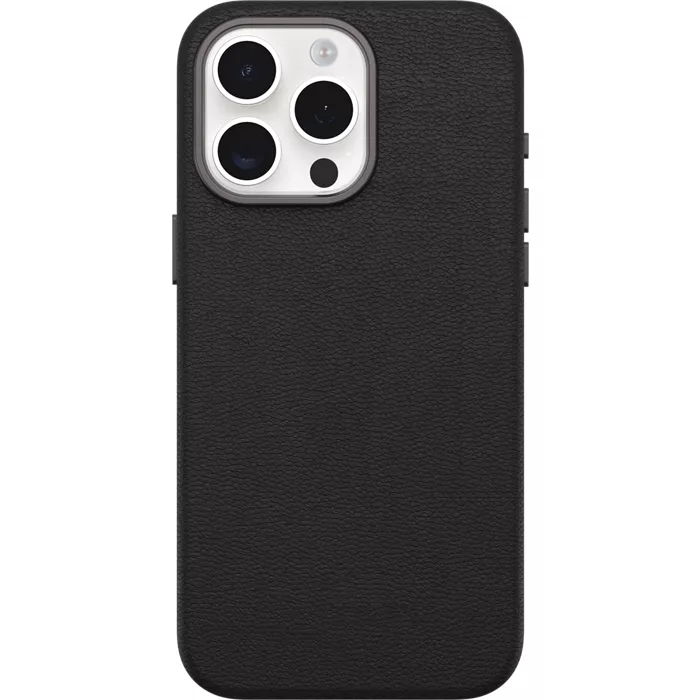 OtterBox Symmetry Series Cactus Leather Case with MagSafe for iPhone 15 Pro Max - Black | Verizon