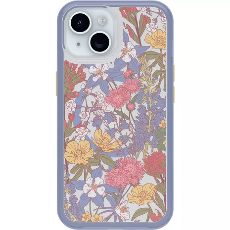 OtterBox Funda Symmetry Series para el iPhone 16 * - Floral Purple (morado)​​ 