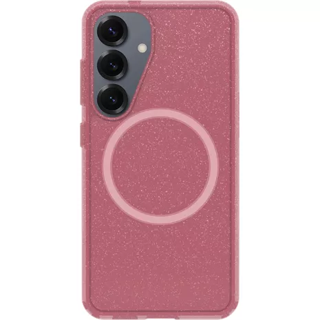 OtterBox Symmetry Clear Case with Magnet for Galaxy S25 - Foxberry Pink