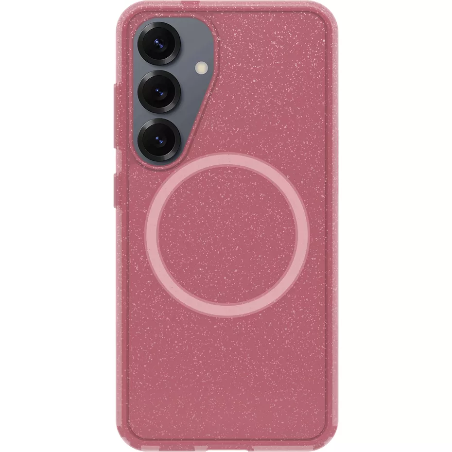 OtterBox Symmetry Clear Case with Magnet for Galaxy S25 - Foxberry Pink | Verizon