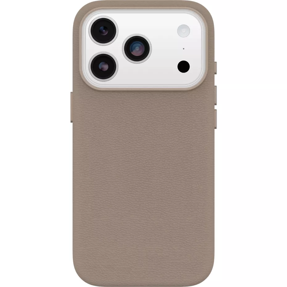 OtterBox Symmetry Series Cactus Leather Case with MagSafe for iPhone 17 Pro - Grey Comfort | Verizon