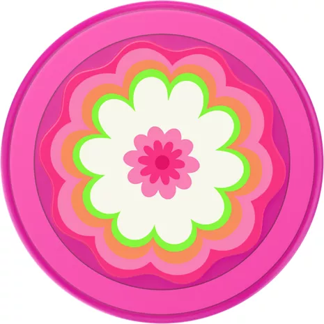 PopSockets Magsafe PopGrip - Molded Flower Kaleidoscope Pink