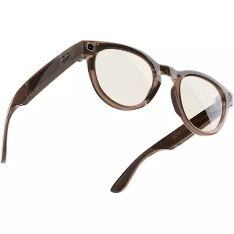 Ray-Ban Meta Headliner AI glasses - Shiny Warm Stone/Saffron Yellow Transitions