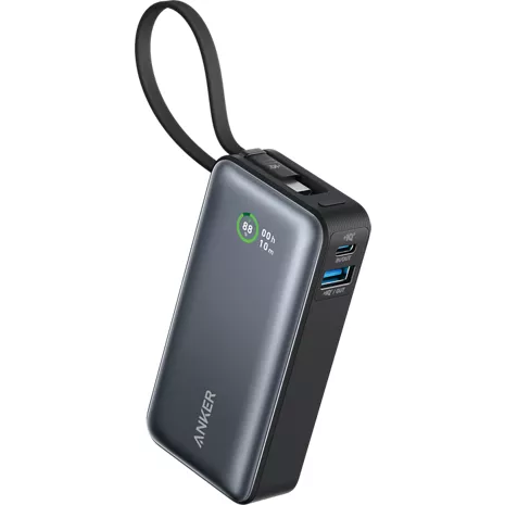 Anker Nano 30W Power Bank with Built-In USB-C Cable