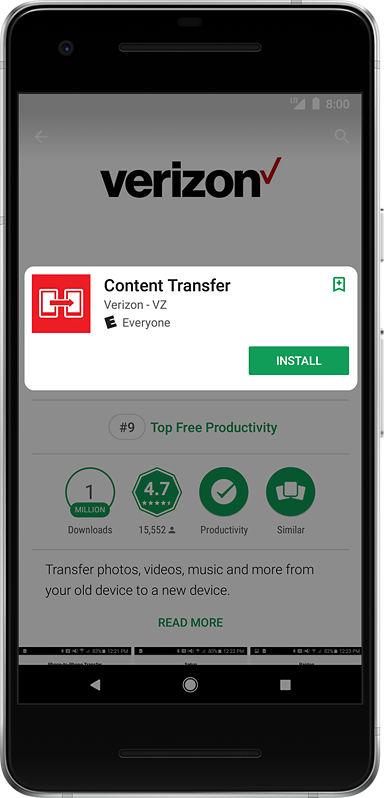 Verizon Content Transfer App Guide