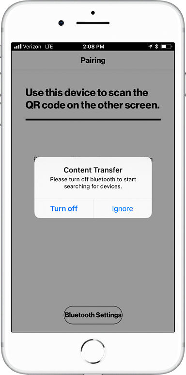 Verizon Content Transfer app