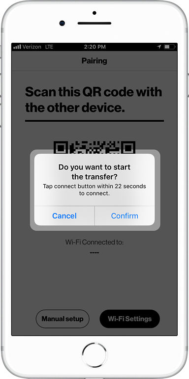 Verizon Content Transfer app