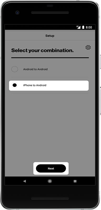 Verizon Content Transfer app