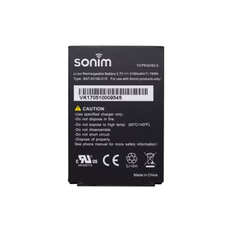 Sonim 3180mAh Li-ion Battery for XP5 and XP5s - Black